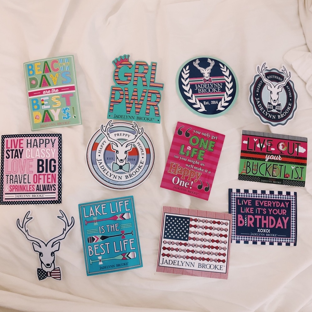 🦋3 for $30 Jadelynn Brooke Sticker Bundle